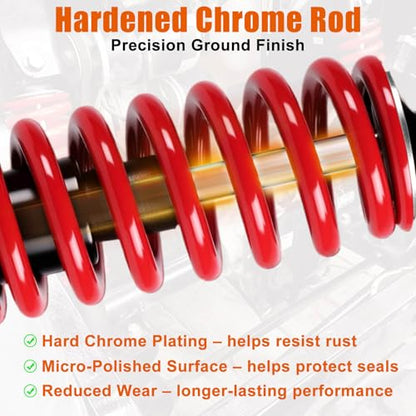 MOSNAI Heavy Duty Golf Cart Rear Shocks for Yamaha G14 G16 G19 G20 G22 G29 - color: Red