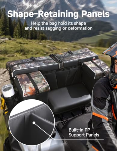 KEMIMOTO ATV Bag, 83L Large ATV Cargo Bag with Cooler