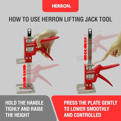 HERRON Labor Saving Arm Jack 2-Pack, 440 lbs Cabinet Lifter, 6 inch Lift