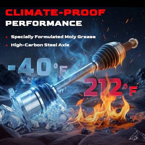 Betthand 2Pcs 661430 Front CV Axle Fit for 4WD 07-13 Chevy Silverado 1500 - size: 661430*2