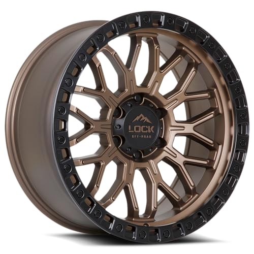 LOCK OFFROAD COMBAT-7957MRMBR 17X9-5X127 1et - Matte Bronze with Matte Black Ring - color: Matte Bronze with Matte Black Ring, size: 17X9 - 5X127 1et