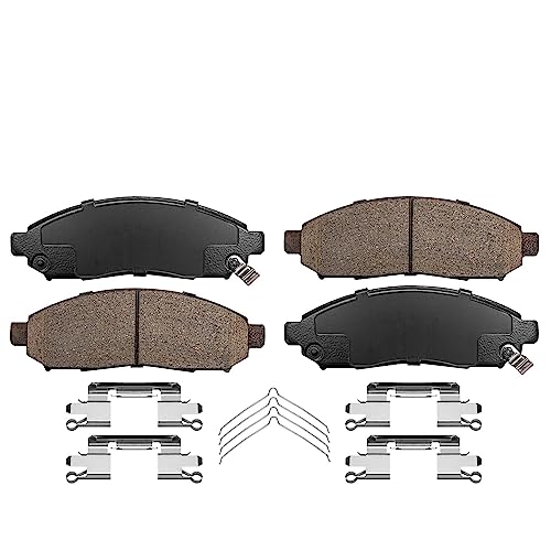 Detroit Axle - Front Brake Pads Rear Brake Shoes for 05-19 Nissan Frontier - size: 6P50356/Kit