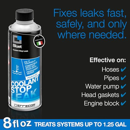 ERRECOM Bluet, Car Radiator Stop Leak, 8 fl oz Bottle (250 mL) - color: Car Radiator Stop Leak