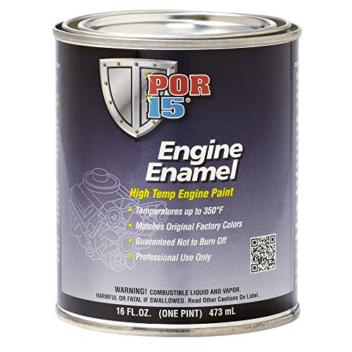POR-15 High Temperature Engine Paint, Aluminum Engine Enamel, 16 Fluid Ounces… - color: Aluminum, size: 16 Fl Oz