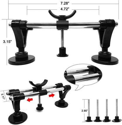Manelord 25PCS Dent Puller - Car Dent Repair Kit, Dent Removal Kit with Double Pole Bridge Dent Puller for Auto Dent Removal, Door Dings and Car Hail Damage