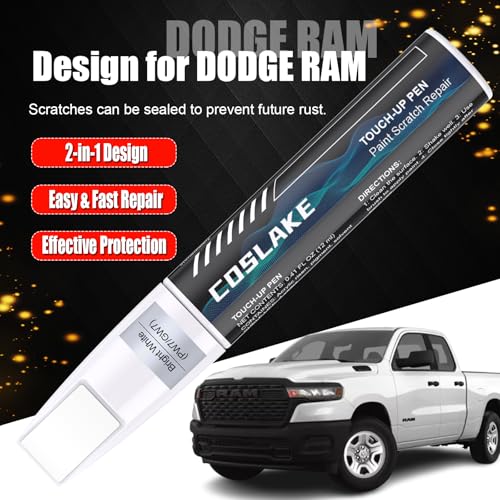 Car Touch Up Paint(Billet Silver Metallic(PSC/JSC)) for Dodge Ram - color: Billet Silver Metallic(PSC/JSC) for 2025 RAM 1500/2024 RAM 1500/2023 RAM 1500/2024 RAM 2500