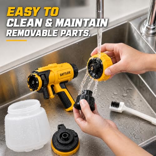 GATTLELIC 650W HVLP Paint Sprayer with Separate Motor - color: Electric-HVLP