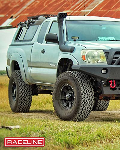 Raceline Wheels 981 RAPTOR Wheel Black 16X8"8X165.1 Bolt Pattern 0mm Offset/(4.5"B/S) 8 Spoke Aluminum Passenger Car Wheels, Full Size Replacement Black Car Rims - color: Satin Black, size: 16X8 Inches, 8X165.1, 0/4.5"