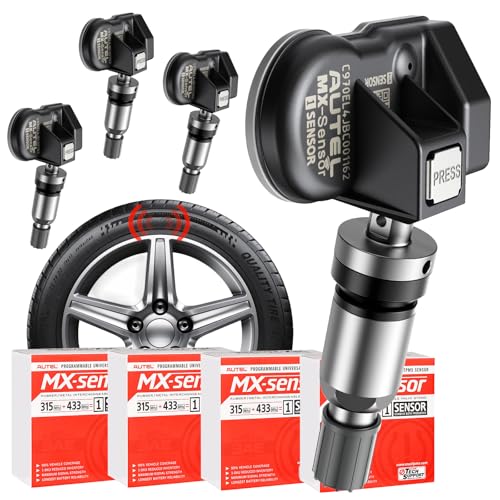 Autel TPMS Sensors Set of 4, MX-Sensor 315+433MHz Tire Pressure Sensors