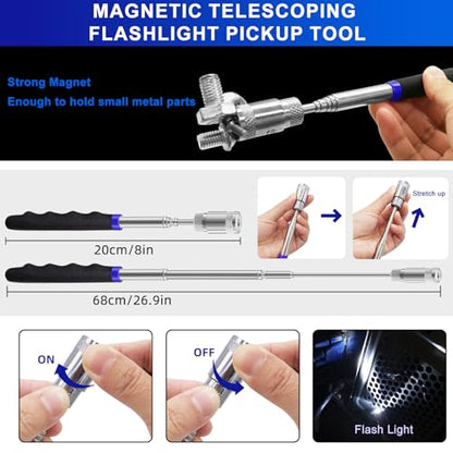 13 PCS Mechanic Hook and Pick Tool Set & Trim Clip Removal Tool Plier Blue - color: Blue, size: 13 PCS