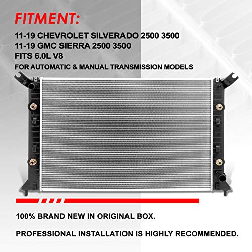 Auto Dynasty 13301 Radiator for 11-19 Chevy Silverado GMC Sierra 2500 3500 - color: 11-19 Chevy Silverado/GMC Sierra 2500 3500
