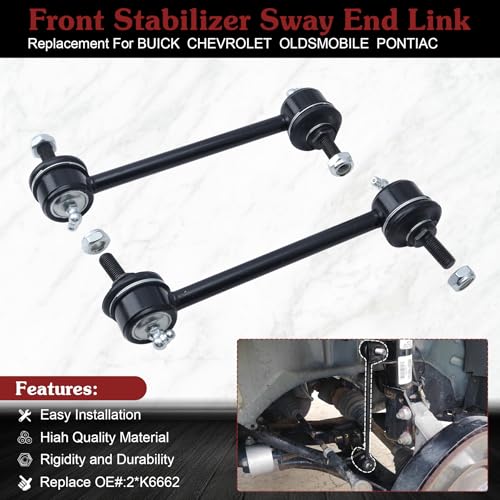 2* K6662 Rear Sway Bar Link - Stop Squeaking & Restore Control - color: 2*K6662, size: Sway Bar Link