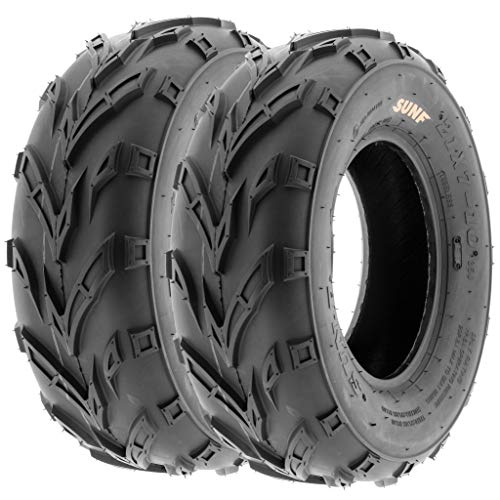 SunF 19x7-8 ATV UTV Off-Road Tires, 19x7x8 Mini Bike Tires 6Ply Tubeless A004, Set of 2 - size: 19x7-8