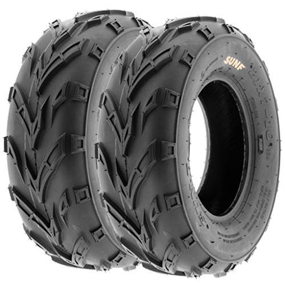 SunF 19x7-8 ATV UTV Off-Road Tires, 19x7x8 Mini Bike Tires 6Ply Tubeless A004, Set of 2 - size: 19x7-8