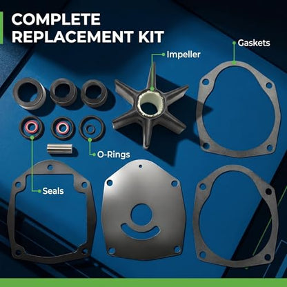 Water Pump Impeller Repair Kit 8M0100526 for Mercury Alpha One Gen2 - size: 8M0100526