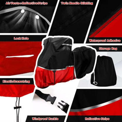 Motorcycle Cover for Kawasaki Vulcan S, 900, Eliminator 450 Without Trunk - size: Kawasaki Vulcan