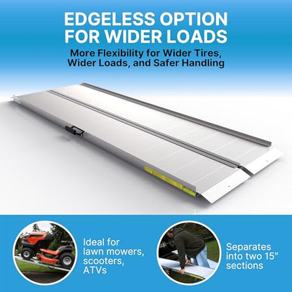 EZ-Access Traverse Aluminum Singlefold Folding Ramp, Silver, 8 ft, ATVs - size: 8 Foot, style: Singlefold