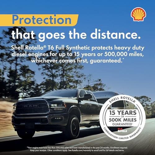 Shell Rotella MV Multi-Vehicle Full Synthetic 5W-30 Diesel Engine Oil, 1 Gallon (3 Pack) - style: 3-Pack