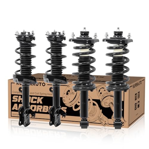 KUIPERAUTO Front and Rear Quick Struts w/Coil Spring Compatible for 2012-2014 Honda CR-V 272957L 272957R 272492 272491,Set of 4 - size: 4x Front+Rear Struts, style: 2012-2014