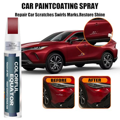 3Q3 Dark Red/Salsa Red Pearl Car Touch Up Paint for Toyota OEM Color Match - color: Dark Red/Salsa Red Pearl(3Q3) for 4Runner/Camry-models/Highlander-models/Land-Cruiser/Prius/RAV4/Sequoia/Sienna-models/Tundra