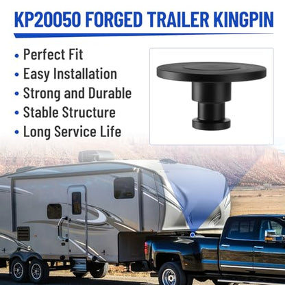 WA15 5050 Fifth Wheel Kingpin 2" & 1/2" Bolster Plate Trailer King Pin