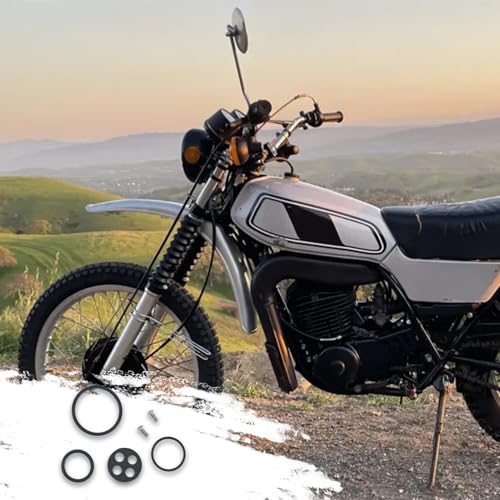 Fuel Tap Gas Valve Petcock Gasket Rebuild Kit Compatible with Yamaha DT250 DT400 IT175 IT250