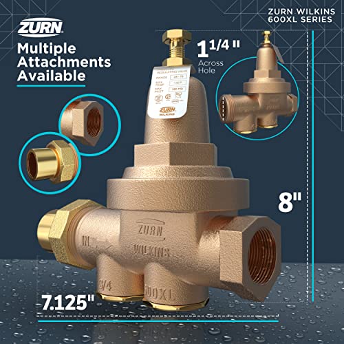 Zurn Wilkins 114-600XL 1-1/4" 600XL Pressure Reducing Valve - size: 1.25 Inch