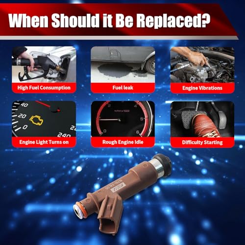 Set of 4 Fuel Injectors 15710-54L00 Replacement - size: 15710-54L00