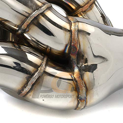 Exhaust Headers 1-5/8 in. Stainless Steel Polished Finish for 2004-2010 F-150 F150 XL XLT FX4 Lariat Pickup Truck 5.4L V8