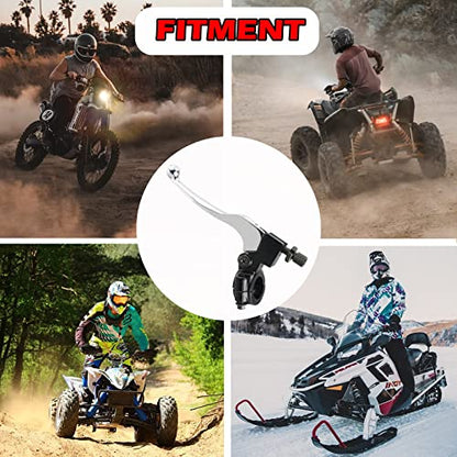 22mm 7/8" Left Universal Motorcycle Folding Brake Clutch Lever - color: Silver