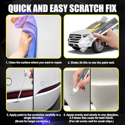 KIKIMO for Mercedes-Benz Touch Up Paint(Selenite Grey Metallic(992/7992)) - color: Selenite Grey metallic(992/7992) for 2025 GLE SUV/2024 GLE SUV/2025 GLS SUV/2025 G-Class SUV/2025 C-Class Sedan/2024 C-Class Sedan/2025 S-Class Sedan/2024 S-Class Sedan/202