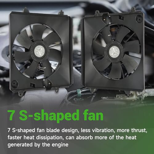 munirater 2Pack Radiator Cooling Fan Replacement for CR-V 2007-2009