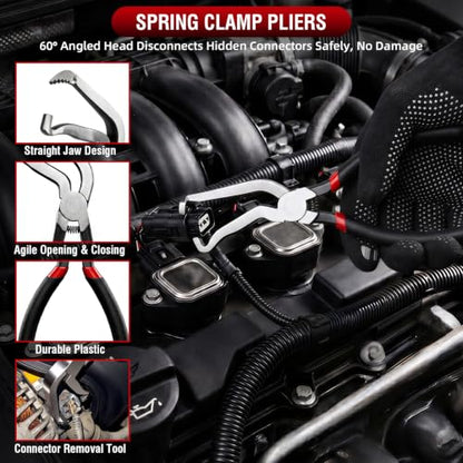 13-Piece Electrical Disconnect Pliers Kit for Cars - size: 13Pcs