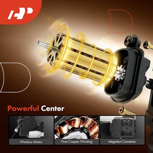 A-Premium Front Driver Side Power Window Regulator with Motor (6-Pin) - style: Front Driver Side