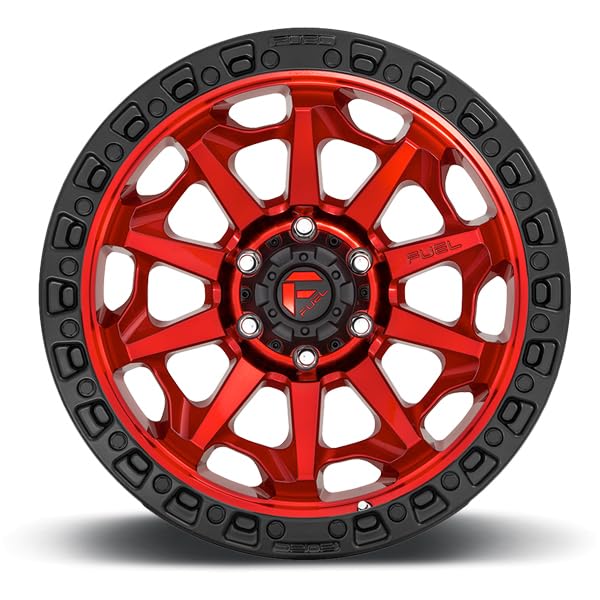 FUEL OFF-ROAD COVERT 17X9 5X5.0 5.04 1mm CANDY RED BLACK BEAD RING - D69517907550 - color: CANDY RED BLACK BEAD RING, size: 17X9, 5X5.0, 5.04, 1mm
