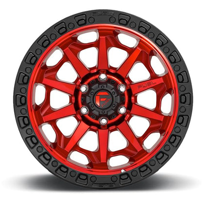 FUEL OFF-ROAD COVERT 17X9 5X5.0 5.04 1mm CANDY RED BLACK BEAD RING - D69517907550 - color: CANDY RED BLACK BEAD RING, size: 17X9, 5X5.0, 5.04, 1mm