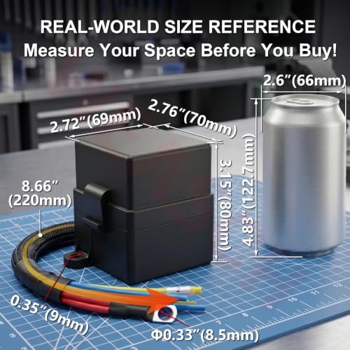 12V 6 Way Pre-Wired Fuse Relay Box Kit with Two 80A 4-Pin Relays - size: 80A 2 Relay 6 Fuses, style: Pre-Wired