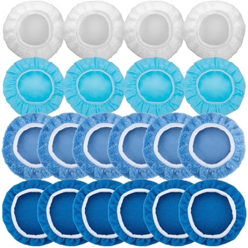 BFXM 20PCS Car Buffer Pads Set, 7-8 Inch Buffing Pads for Orbital Buffer - color: M