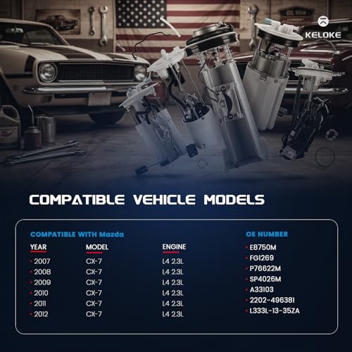 KELOKE Electric Fuel Pump Module Assembly Compatible with Mazda - color: E8750M