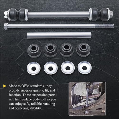 X4XZ K7275 Zinc-Nickel Alloy Front Stabilizer Sway Bar End Link 2L2Z5K483BA - size: K7275