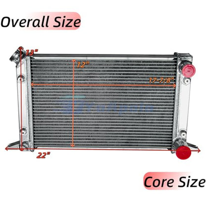 3 Row Radiator for VW Scirocco Pro Stock Style For Drag Racing