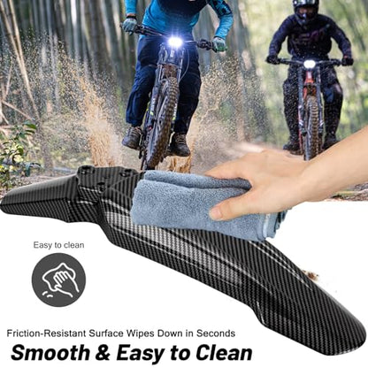 XINGWU Front Fender for Surron Light Bee X/S Segway X160/X260 Dirt Bike Motorcycle Front Fender Modified Mudguard Protector for Eikes Carbon Fiber Style - size: Front Fender, style: Carbon Fiber Style