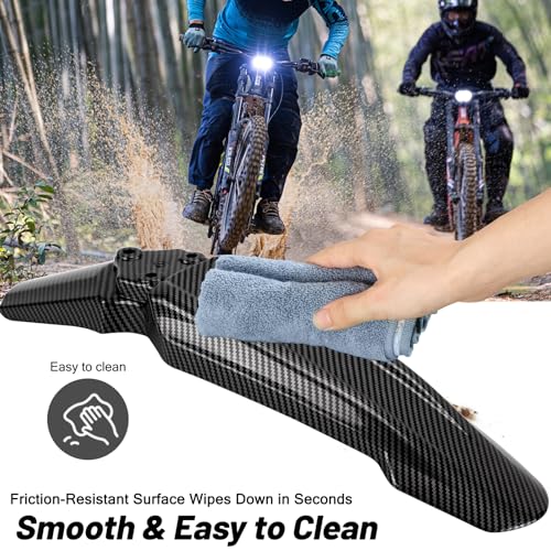 XINGWU Front Fender for Surron Light Bee X/S Segway X160/X260 Dirt Bike Motorcycle Front Fender Modified Mudguard Protector for Eikes Carbon Fiber Style - size: Front Fender, style: Carbon Fiber Style