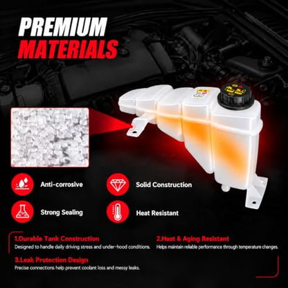 Coolant Reservoir for Ford Super Duty 7.3L Powerstroke 6.8L V10 - size: 603-213