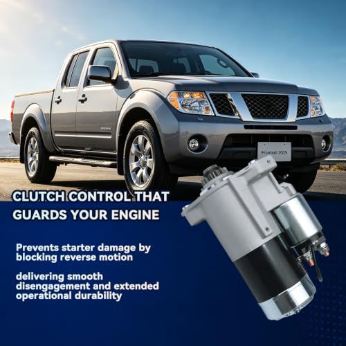23300EA200 17942N Starter Motor for 2005-2019 Nissan Frontier, 2005-2010 2012 Pathfinder, 2005-2014 Xterra, 2009-2012 Suzuki Equator, 4.0L, 12V 1.8KW 13 Teeth CW - size: M1TA0071