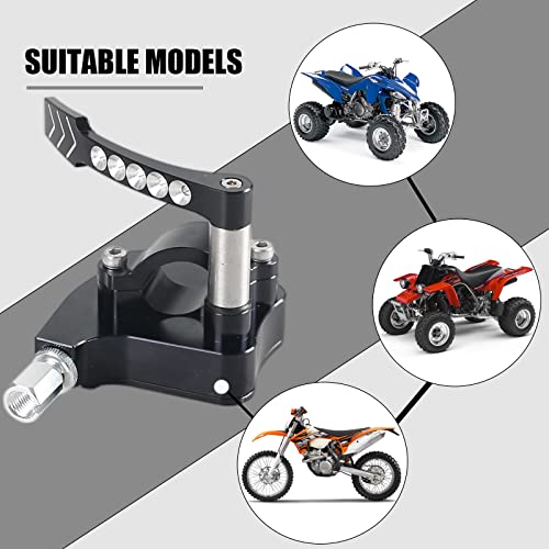 Universal 7/8" CNC ATV Thumb Throttle，Compatible with Yamaha YFZ450 Banshee 350 W 350 fit for Honda TRX450ER Sportrax 450 Control Lever