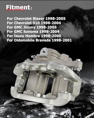 cciyu Rear Left/Right Disc Brake Caliper Assembly With Bracket 18B4712 - size: Rear Left[18B4712]