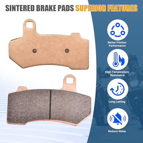 Front Rear Sintered Brake Pads Fits Harley FLHX Street Glide