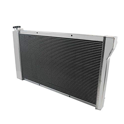 ECMRAD 3 Row Aluminum Radiator Compatible with Chevy K5 Blazer C10 C20 C30 1969-1972 1970 1971 5.0L 5.7L V8 350 307 Performance Engine Cooling