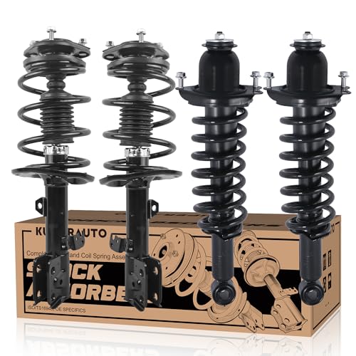 KUIPERAUTO 172990 172989 172991L 172991R Complete Front Rear Struts Coil Spring Assembly Compatible for 2014-2019 Toyota Corolla (1.8L) Set of 4 Replacement Shock Absorbers - size: 4x Front+Rear Struts, style: 2014-2019 Corolla